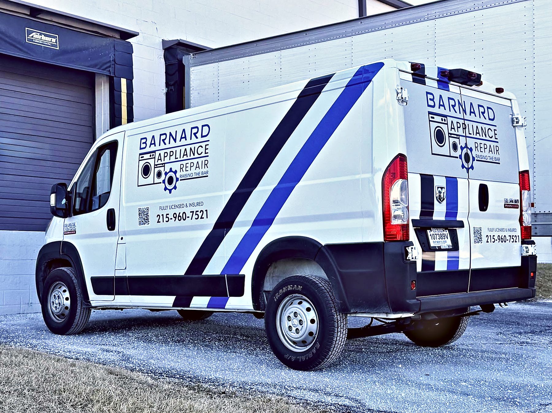 Appliance repair near you: the Barnard Appliance Repair service van